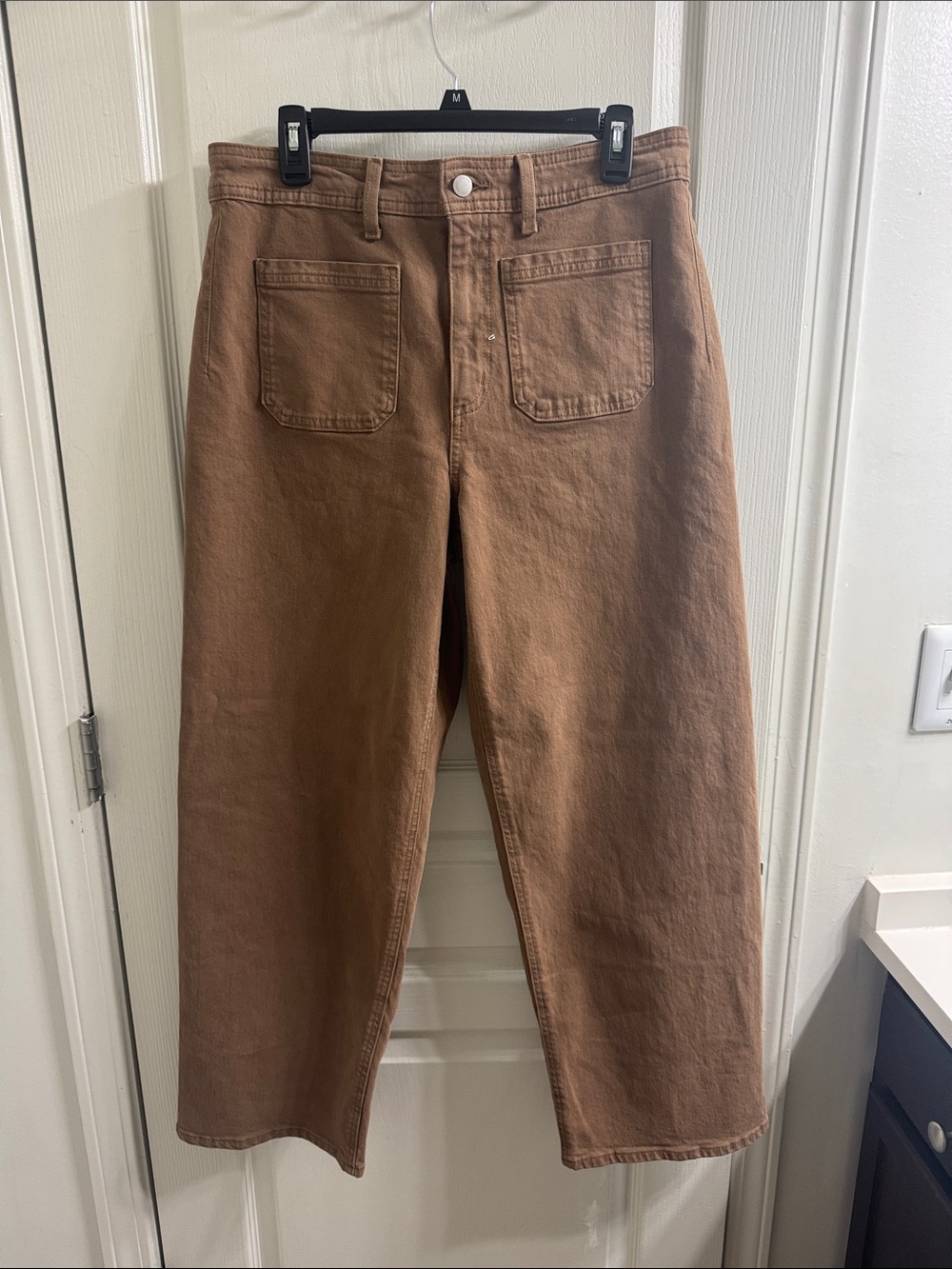 Universal Thread Women Relaxed Brown Wide-Leg Jeans